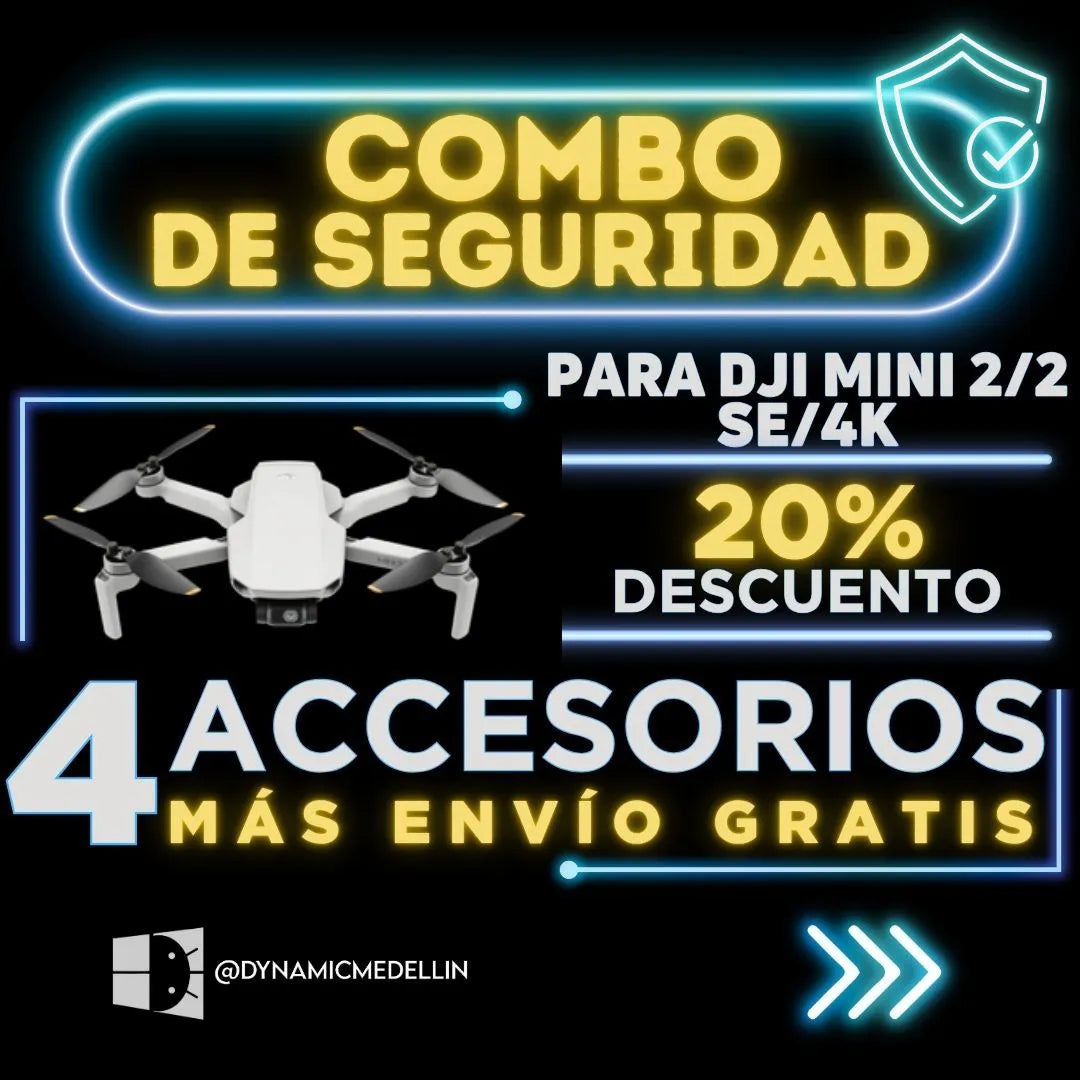 Combos De Seguridad Para Dji Mini 2, Mini 3SE, Mini 4K.